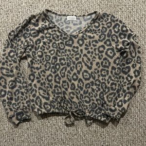 Size S cheetah print sweater